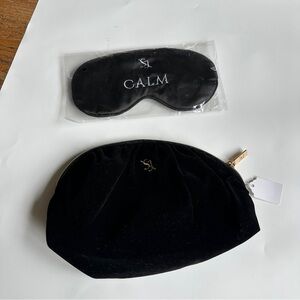 Saint Jane Beauty Black Velvet Pouch and Sleep Mask